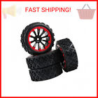 Rowiz 1/10 RC Car Tires 12mm Hex Wheels and Tires for 1/18 Truck 1/12 to 1/16 Bu