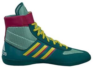 Adidas Men's Combat Speed .5 Wrestling Mat Shoe Ankle Strap Aqua/Pink