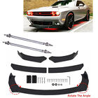 For Dodge Challenger SRT SXT RT Front Bumper Lip Spoiler Splitter w/ Strut Rods