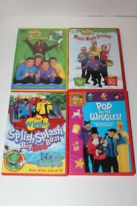 Lot of 4 The Wiggles DVDs Kids Educational Music & Dance