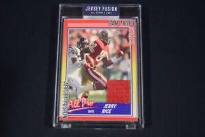 Jerry Rice 2021 Jersey Fusion 1990 Score Game Used Swatch Jersey Memorabilia