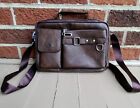 WEIXIER Men's Shoulder PU Leather Handbag Business Briefcase Crossbody Carry-on