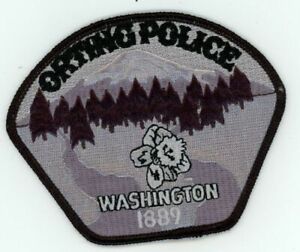 WASHINGTON WA ORTING POLICE SUBDUED NICE PATCH SHERIFF