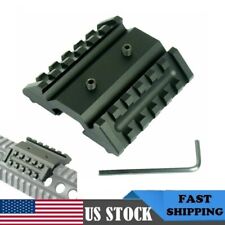 45 Degree Offset Dual Side Rail Angle Mount 6 Slot Tactical For Weaver Picatinny