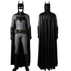 Justice League Batman Jumpsuit Cosplay Costume Classic Suit Cowl Cape Outfit Lot