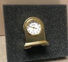 Miniature Gold plated clock- Brand new in box