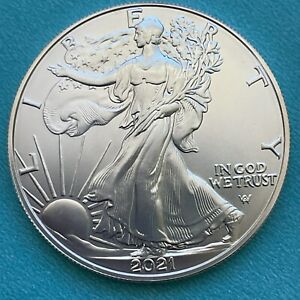 2021.wType 2 American. Silver Eagle. 1 oz  Brilliant. Ancirculated. 2pcs