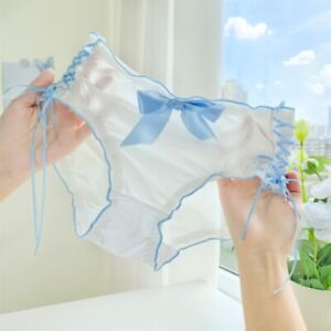 Japanese women Lolita bow ribbon panties underwear Mori girl briefs