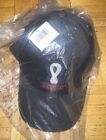 NWT Fifa World Cup Qatar 2022  Cap Hat OS Black Cotton Official Licensed