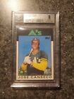 1986 Topps Traded - #20T Jose Canseco (RC) - Oakland Athletics BGS 8.0