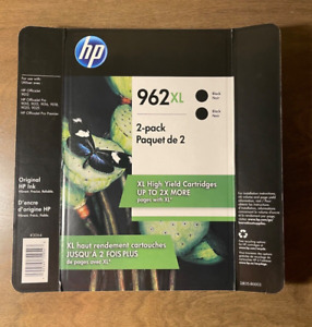 HP 962 XL Black Inkjet High Yield Cartridge 2 Pack Twin Pack 3JB35BN EXP 02/2023