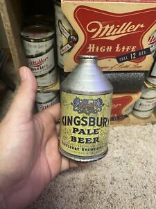 kingsbury Crowntainer cone top Beer Can sheboygan wi Old