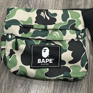 A Bathing Ape BAPE Sling Bag Belt Bag Crossbody Camo Green