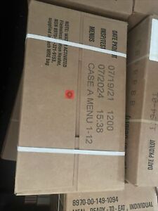 US Military Surplus MRE Meals Ready to Eat 2024 Inspection 1 Case