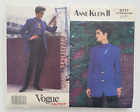 VTG 90s VOGUE PATTERN 2777 Anne Klein II Lined Jacket & Pants Size 8-10-12 UNCUT
