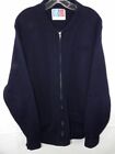 Vintage San Francisco Knitting Mills Blue Zip Front Cardigan Sweater XL
