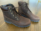 NWOB TIMBERLAND Brown Nubuck Leather All Weather Boots Big Boys Youth 6 39