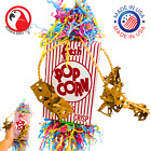 Bonka Bird Toys 2318 Popcorn Explosion Forage Chew Shred Medium Parrot Cage Toy