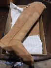 Womens Ugg Over The Knee Bailey Button Waterproof Chestnut Boot Sz 9 New In BOX