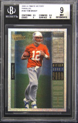 2000 Ultimate Victory #146 Tom Brady Parallel Rookie RC BGS 9