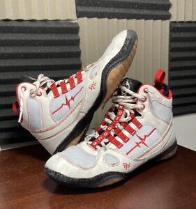 Shot Docs RX2 Wrestling Shoes | Size 10 | White & Red | VERY RARE | High Quality