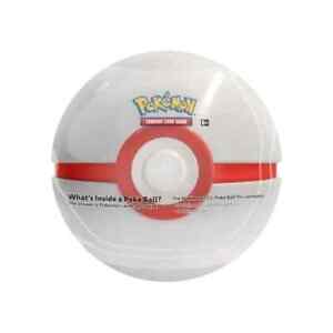 Pokemon TCG Poke Ball Tin 3 Booster Packs Premier Ball Tin  Brand New Sealed
