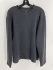 Ted Baker London Mens Gray Cotton Blend Long Sleeve Knit Pullover Sweater Size 4