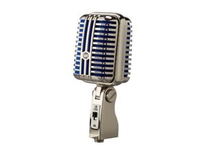 Monoprice Memphis Blue Classic Retro-Style Dynamic Mic For Podcasting, Streaming