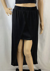 Junior Women's Bongo Black Mini skirt w/ draped long maxi train, Size Medium