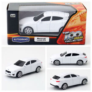 1/64 Scale Maserati Levante GTS Model Car Toy Car Diecast Toys for Boys White