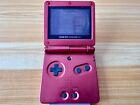 Nintendo Gameboy Advance SP Flame Red Handheld System Console - Low Sounds