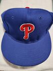 Vintage New Era Hat Phillies MLB Diamond Collection Wool Fitted USA 7 3/8