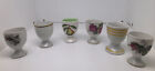 Lot of 6 Kitschy Egg Cups Germany Japan Variety Brunch Bed Breakfast￼ Vintage