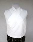 Shirin Guild UK VTG 90s white cotton wrap top Iconic minimalism  Eskandar