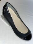 SAS Casual Loafers Women's Size 12 WW Black Leather Captoe Slip On Comfort U.S.A
