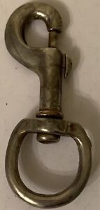 Large Heavy Duty Steel Swivel Eye Bolt Snap Hook Clip 4” Vintage Japan