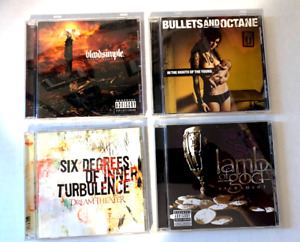CD 4 disc lot-Metal/Rock-Lamb of God-Bullets & Octane-Bloodsimple-Dream Theater
