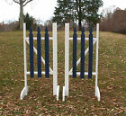 Horse Jumps Picket Fence Wing Standards 6ft/Pair - Color Choice #222