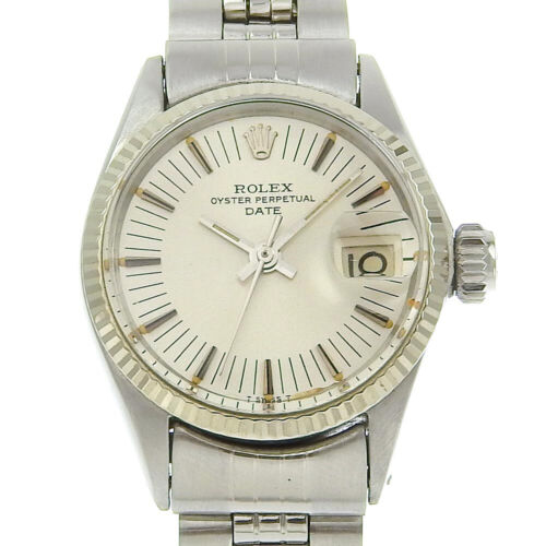 ROLEX Date Watches 6517 SilverDial Stainless Steel Mechanical Automatic Women