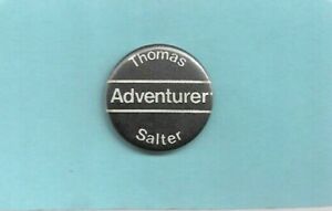 Thomas Salter - Adventurer - Vintage Button Badge 30mm dia. - UK FREEPOST