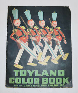 TOYLAND COLOR BOOK 1929 Saalfield