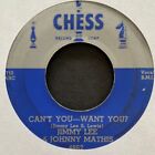 Jimmy Lee & Johnny Mathis 1955 Rockabilly 45 on Chess ~ Can't You Won't You~Hear