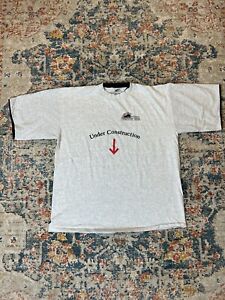 Vintage Double Collar T- Shirt Princeton Construction | Single Stitch XXL