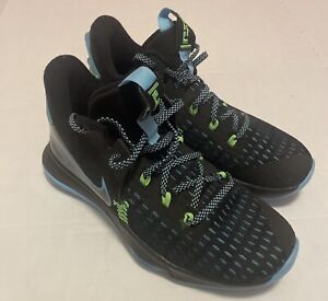 Womans Nike LeBron Witness 5 ‘Black Light Blue Fury’ Sneakers CQ9380-004 Size 8