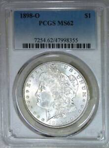 1898-O Morgan Silver Dollar PCGS certified and graded MS62