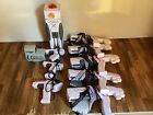 Huge Laser X Laser Tag Lot 5 Large Blasters, 3 Pistols, Scope, And Tower