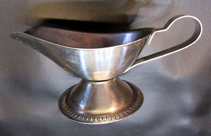 Volrath Vintage 18-8 Stainless Steel Café Pedestal Small 2x6 Gravy Boat Pitcher