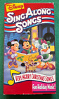 Disney Sing Along Songs Very Merry Christmas + 12 Twelve Days VHS + FREE DVD
