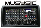 PROFESSIONAL 8 CHANNEL 4500W POWER MIXER With Bluetooth/USB/SD Function MU-MX800