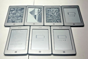 LOT OF 7 SEVEN TABLETS OF AMAZON KINDLE TOUCH 4GB WIFI 6
